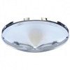Stainless Steel  Hubcap W/ Iron Cross Spinner W/ 7/16 Inch Lip, 6 Uneven Notched