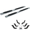 Go Rhino 1000 Series 5 Inch SS Side Step Kit W/Brackets For GMC Sierra & Chevrolet Silverado 1500, 2500HD, 3500HD Crew Cab