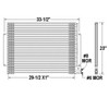 BESTfit AC Condenser 29.25 X 23 Inch For Mack RD & Western Contractor