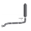 BESTfit 5 Inch OD / OD Multi-Bend Below Muffler Exhaust Elbow 4ME-538M For Mack CH613 SBA/SFA