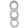 Chrome Plastic Gauge Bezel Triple Stacked W/ Visors For Mack