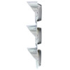 Chrome Plastic Gauge Bezel Triple Stacked W/ Visors For Mack