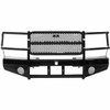 15K Winch-Ready Black Steel Front Sport Bumper W/ Grille Guard For Sierra 2500HD/3500HD 2011-2014