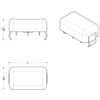 Chrome Plastic Switch Plug Cover For Volvo VT880, VNL Gen I & Gen II