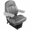 Seat Inc. Legacy Lo Seat W/ Mid Back, Low Base - DuraLeather Gray