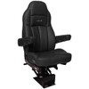 Seats Inc. Legacy Silver Seat W/ High Back, STD Base, Armrests - DuraLeather Black Seats Inc. Legacy Silver Seat W/ High Back, STD Base, Armrests - DuraLeather Black