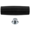 Replacement Black Plastic Jack Handle Grip W/ Cap Nut
