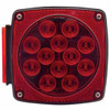 Over 80 Inch Wide Submersible Combination Tail Light With License Light - Red LED / Red Lens