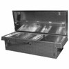 Smooth Aluminum Single Lid Tool Box W/ Diamond Plate Lid- 70 X 16 X 27 Inch