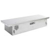Smooth Aluminum Low Profile Tool Box W/ Tank Brite Base, Diamond Plate Lid- 70 X 13.5 X 23 Inch