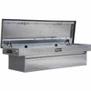 Diamond Plate Aluminum Crossover Tool Box W/ Gas Shocks- 13 X 20 X 63 Inch