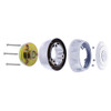 Chrome Steering Wheel Hub & Horn Button Kit For Kenworth T680, T880 & Peterbilt 567, 579, 587