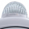 Stainless Guide 682-C H4 Headlight W/ 34 White LED Position Light, 5 Diode Amber/Clear LED Turn Signal Light For Peterbilt, Freightliner, International & Mack