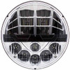 7 Inch Round High Power LED Headlight With 500 Lumen Low Beam, 950 Lumen High Beam