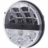 7 Inch Round High Power LED Headlight With 500 Lumen Low Beam, 950 Lumen High Beam
