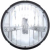 7 Inch Round High Power LED Dual Function Headlight With 5 Phillips Lumi LEDs - Chrome