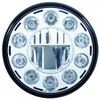 7 Inch Round 11 Diode Chrome Crystal High Power LED Headlight