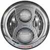 Evolution 2 Dual Burn LED Headlight 7 Inch W/ Chrome Inner Bezel