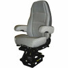 Sears Standard Base Mid-Back Seat W/ Armrests, Skirt - Tan Leatherette Sears Standard Base Mid-Back Seat W/ Armrests, Skirt - Tan Leatherette