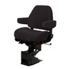 National Captain Standard Base Low Back Air Seat With Armrests - Black Mordura Cloth