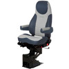 Corsair Air High Back Seat Standard Base W/ Backcycler, Armrests - Admiral Blue & Gray 2 Tone Ultraleather