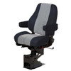 National Ensign Standard Base Mid-Back Air Seat With Armrests - 2 Tone Black & Gray