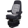 Bostrom Wide Ride +Serta HiPro Suspension High Back Seat W/ Armrests - Black/Gray Titan Cloth Bostrom Wide Ride +Serta HiPro Suspension High Back Seat W/ Armrests - Black/Gray Titan Cloth