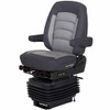 Bostrom Wide Ride +Serta HiPro Suspension Mid Back Seat W/ Armrests - Black / Gray Ultra-Leather Bostrom Wide Ride +Serta HiPro Suspension Mid Back Seat W/ Armrests - Black / Gray Ultra-Leather