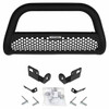 RC2 Textured Black Steel Bull Bar W/ Holes for 2 Light Cubes, 3 Inch Tubing