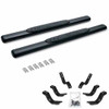 Go Rhino OE Xtreme 4 Inch Textured Black Galvanized Steel Sidesteps W/ Brackets, Complete Kit For Dodge Ram W/ Regular Cab