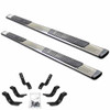 Go Rhino 80 X 5 Inch OE Xtreme Low Profile Stainless Steel Side Step Kit For GMC Sierra & Chevrolet Silverado 1500, 2500HD, 3500HD Double Cab