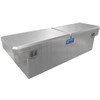Merritt Polished Aluminum Standard Crossbody Box W/ Double Door- 16 X 20 X 70 Inch For Full Size Truck