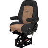 Bostrom Pro Ride Standard Base Mid-Back Seat With Dual Armrests - Black/Tan UltraLeather