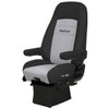 Bostrom Ultra Leather Pro Ride Low Base High Back Seat W/ Dual Arm Rests - Black / Gray
