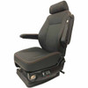 Knoedler Wide Low Rider Seat W/ FAS 2 Arms, Heat/Cool, Massage - Black Synthetic Leather