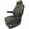 Knoedler Seat W/ Heat, Cooling, Massage Functions, Heavy Duty Suspension - Black/Gray UltraLeather