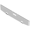 Chrome 22 Tapered To 20 Inch Rolled End Bumper W/ Center Tow & Fog Holes For Freightliner
