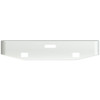 Chrome 22 Tapered To 20 Inch Rolled End Bumper W/ Center Tow & Fog Holes For Freightliner