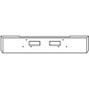 16 Inch Boxed End Bumper, 7 Gauge W/ Tow Holes For GMC General 16 Inch Boxed End Bumper, 7 Gauge W/ Tow Holes For GMC General