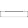 20 Inch Chrome Texas Boxed End Bumper, 10 Gauge For International 9900 Eagle