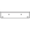 20 Inch Chrome Boxed End Bumper W/ Tow, 4 Inch Light Holes For International 9900i