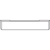 20 Inch Chrome American Eagle Blind Mount Bumper For Kenworth K100