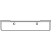20 Inch Chrome Roadrunner Mitered End Bumper, 10 Gauge W/ UST Mounting Plates For Kenworth W900B/W900L
