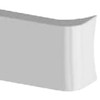 20 Inch Blank Chrome Rolled American Eagle Bumper, 10 Gauge W/ USX Blind Mount Plates For Freightliner, Peterbilt & Western Star