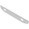 20 Inch Chrome Texas Rolled Edge Bumper, 10 Gauge W/Holes For Pintle Hitch For Peterbilt 388 W/High Clearance Option