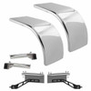 Hogebuilt 72 Inch Stainless Steel Low Rider Half Tandem Fender Kit For Peterbilt
