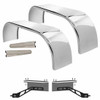 Hogebuilt 105 Inch 304 Stainless Steel Low Rider Full Fender Kit For Kenworth