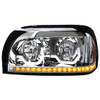Projection Headlight With Dual Function LED Light Bar For Freightliner Century