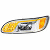 High Power 4 LED Headlight With LED Turn Signal, Position & Daytime Running Lights For Peterbilt 386 & 387