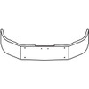 Valley Chrome 14 Inch Chrome Wrap Around Bumper For Peterbilt 348 SFA 2010-Newer Valley Chrome 14 Inch Chrome Wrap Around Bumper For Peterbilt 348 SFA 2010-Newer